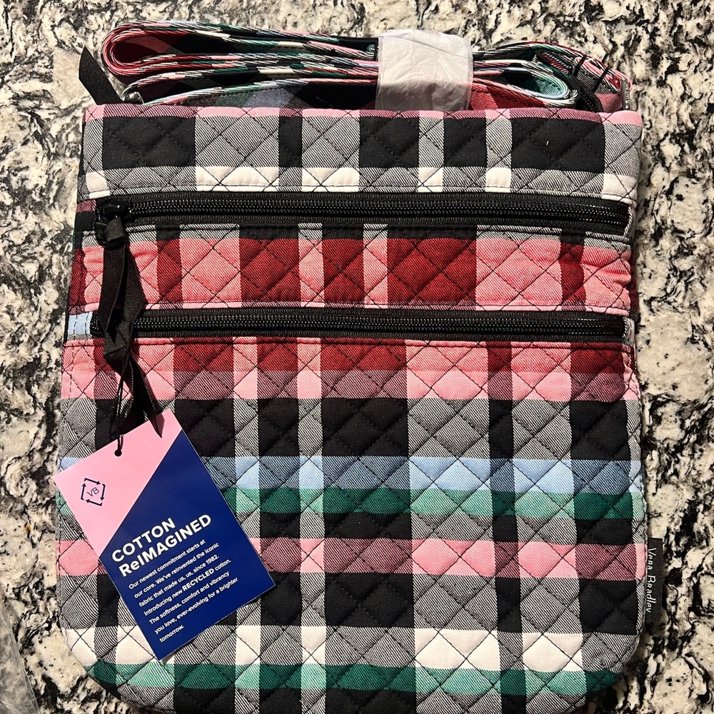 Vera Bradley Tripple zip hipster, Ribbons Plaid